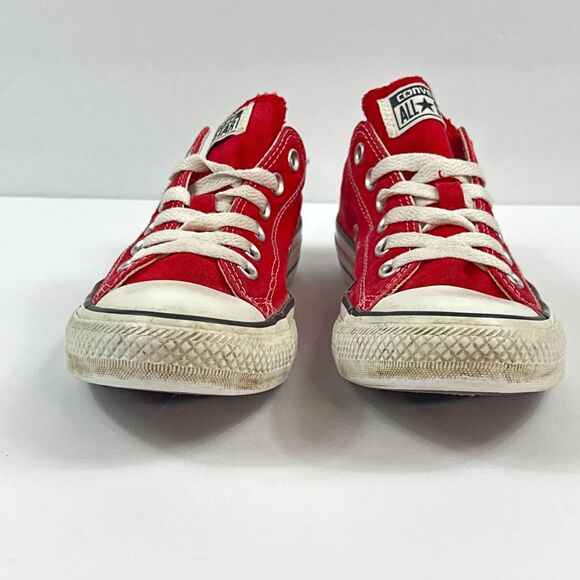 Converse Chuck Taylor All Star Shoes Womens 7 Mens 5 Red Low Top Sneakers Street - Picture 9 of 10